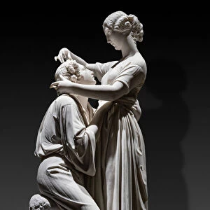 Paul and Virginie, 1844 (marble)