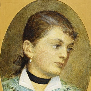 Portrait of Augusta Holzer, 1879 (watercolour and bodycolour)