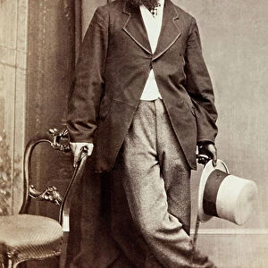 Portrait of Dix, 1860s (b/w photo)