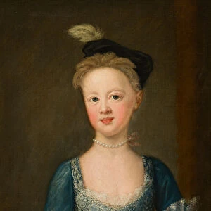 Portrait of Miss Diana Bridgeman (1726-1764) at a young age, c. 1730-39 (oil on canvas)