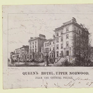Queens Hotel, Upper Norwood, near the Crystal Palace (engraving)