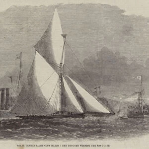 Royal Thames Yacht Club Match, the Thought winning the £100 Plate (engraving)