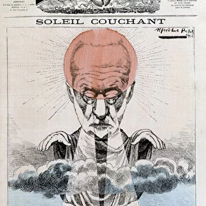 Soleil couchant: Victor Hugo - by Alfred Le Pepetit, in "Le Grelot"
