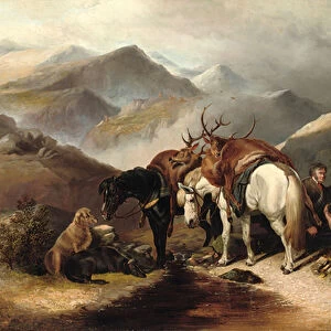 Stalking on the Highlands, 1871 (oil on canvas)