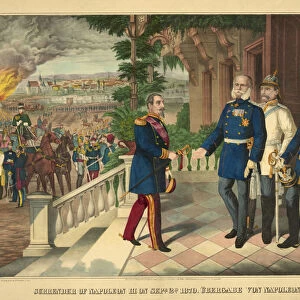 Surrender of Napoleon III on September 2nd 1870, Ubergabe von Napoleon III, pub