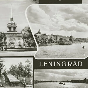 Views of Leningrad, USSR (b / w photo)