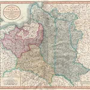 1799, Cary Map of Poland, Prussia and Lithuania, John Cary, 1754 - 1835, was an English