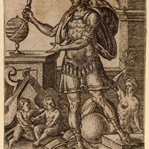 Abraham de Bruyn (Flemish, 1540 - 1587), Mercury, 1569, engraving
