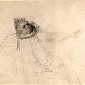 George Romney (British, 1734 - 1802), John Henderson as Falstaff, c. 1778-1780, graphite