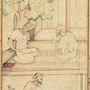 Kabir Two Followers Terrace 1610-1620 India Mughal