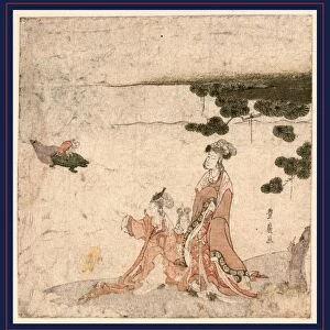 Saru no ikigimo, Tale of the monkeys liver. Utagawa, Toyohiro, 1773?-1829?