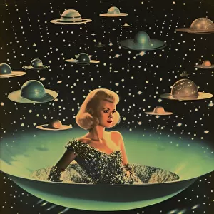 She Came From Space Collage