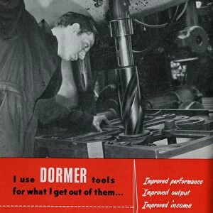 Advertisement for Dormer / The Sheffield Twist Drill and Steel Co. Ltd. Summerfield Street, 1957