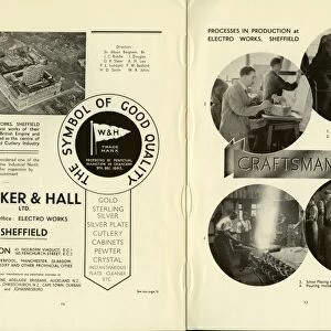 Advertisement for Walker and Hall Ltd, Electro Works, 11 Howard Street, 1939