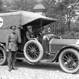 Ambulance at 3rd Northern General Base Hospital, Broomhall, World War I