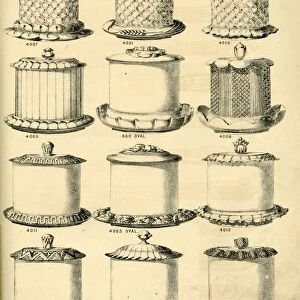 Biscuit jars manufactured by George Wing of Sheffield, 1887
