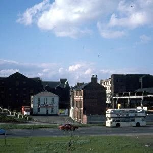 Canal Basin Properties from Sheaf Roundabout, Sheffield, 1977