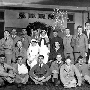 Christmas Decorations most probably at 3rd Northern General Base Hospital, Broomhall, World War I