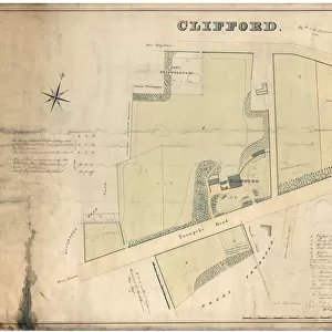 Clifford House, Psalter Lane, Sheffield and surrounding land, 1820