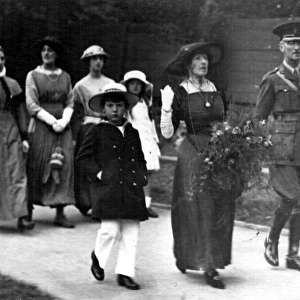 Col. Connell and the Countess Maud F. E. Fitzwilliam, 3rd Northern General Base Hospital, Broomhall, World War I