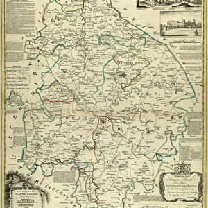County Map of Warwickshire, c. 1777