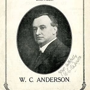 Cover of election communication of William Crawford Anderson (1877 - 1919); General Election 1918