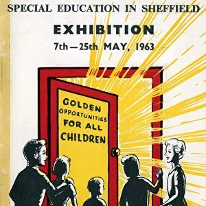 Cover of Special Education in Sheffield exhibition brochure, 1963