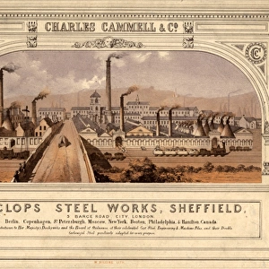 Cyclops Works, Charles Cammell and Co. Ltd, Savile Street, 1858