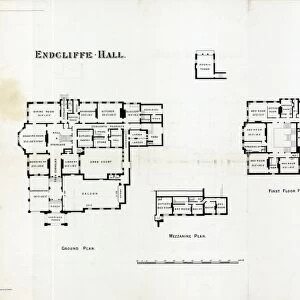 Endcliffe Hall, Sheffield floor plans, 1895