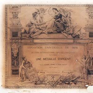 Exposition Universelle de 1878 certificates of awards: Saynor, Cook and Ridal, Sheffield, Yorkshire