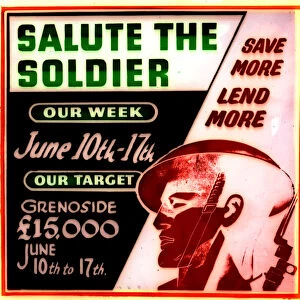 Grenoside, Sheffield, Salute the Soldier poster, 1940s