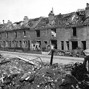 Hawksley Avenue, Hillsborough, air raid damage, 1940