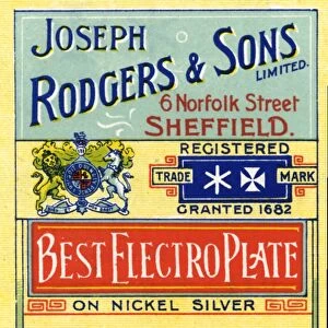 Joseph Rodgers and Sons Ltd, Cutlery Manufacturer, 6 Norfolk Street - extract from catalogue, 1904