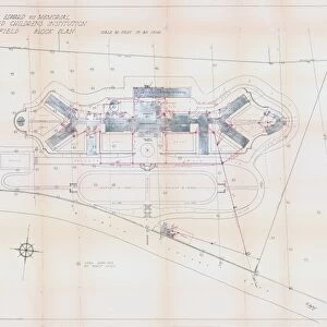 King Edward VII Crippled Childrens Institution, Rivelin Valley Road - block plan, 1913