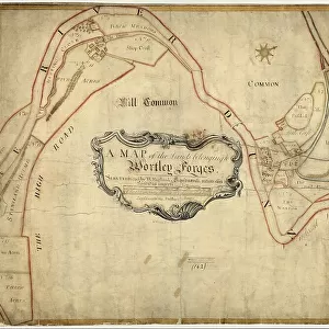 A map of the land belonging to Wortley Forges, 1746