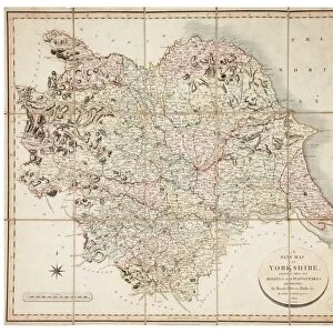 New map of Yorkshire divided into its Ridings, surveyed 1815-1817