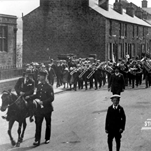 Peace celebrations in Stocksbridge, Sheffield, Yorkshire, 1919