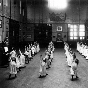 Physical Education at Western Road School, Sheffield, c. 1905