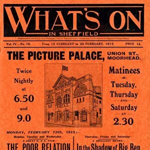 Picture Palace cinema, Union Street, Moorhead, Sheffield, 1915