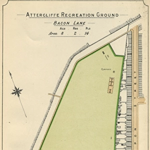 Plan of Attercliffe Recreation Ground (Worthing Road / Ripon Street / Woodbourn_Road), 1897