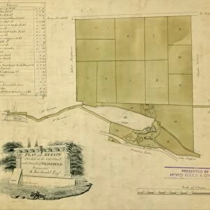 Plan of an Estate situated at the Old Wheel in the Parish of Bradfield the property ofs Newbould, 1820