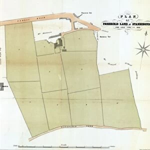 Plan of freehold land for sale at Stannington (Knowl Farm), 1869