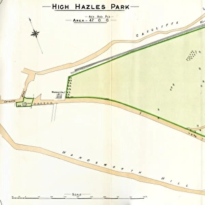 Plan of High Hazels Park, 1897