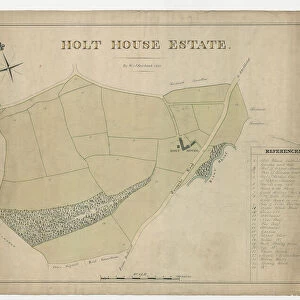 Plan of Holt House estate, Abbeydale, Sheffield, 1823