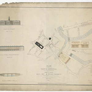 Plan of part of the markets in Sheffield, 1827