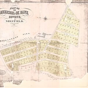 Plan of the Meersbrook Bank Estate near Sheffield, 1876