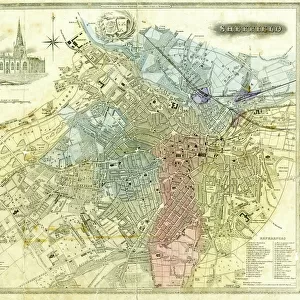 Plan of Sheffield, 1838