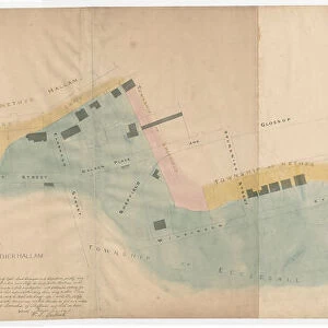 Plan shewing the antient [sic] boundary line between part of the townships of Sheffield, Ecclesall and Nether Hallam, 1834