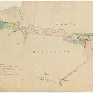 Plan showing the Porter Brook, Whiteley Woods, Sheffield, c. 1826