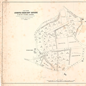 Plan of the Storth Crescent Estate as laid out in building allotments, 1862
